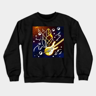 Cosmic Guitar Entity Crewneck Sweatshirt